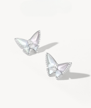 Crystal Butterfly Earrings