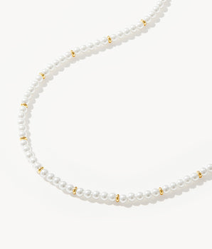 Tea-Time  Artificial Pearl Necklace