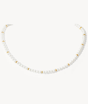 Tea-Time  Artificial Pearl Necklace