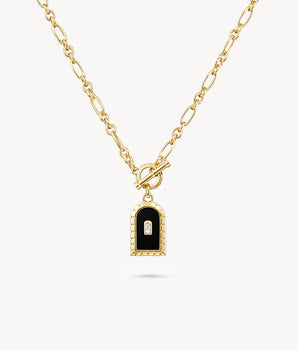 Collier Onyx Noir Grande Arche