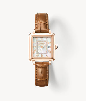 New Cube Mother of Pearl Calendar Watch