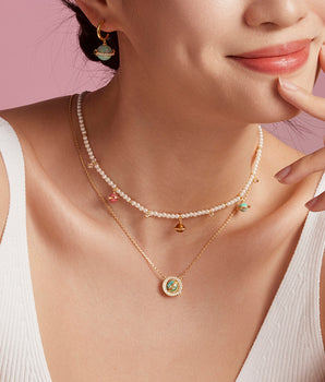 Heliocentric Freshwater Pearl Necklace