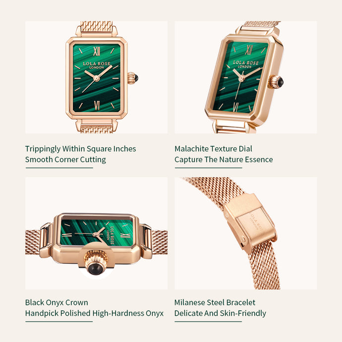 Malachite Textured Watch