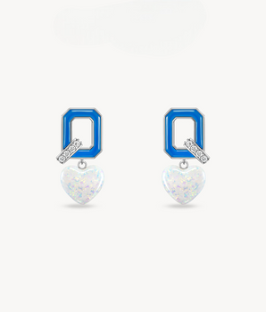 Blue Agate Earrings