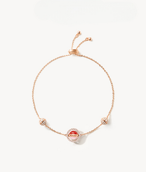 Heliocentric Pink Opal & Carnelian Bracelet