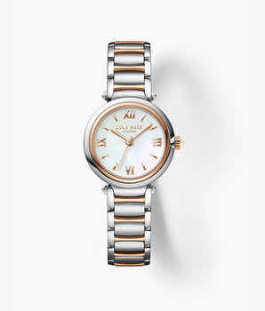 Chic women's watch with a lustrous mother-of-pearl dial, a timeless piece that complements both casual and formal looks.